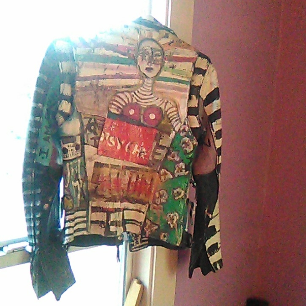 First Classics Hand Painted Motorcycle Leather Ja… - image 8